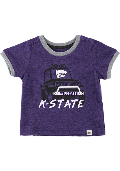 Infant K-State Wildcats Purple Colosseum Mud Flap Short Sleeve T-Shirt