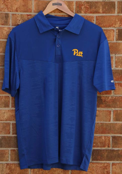 Colosseum Panthers Finn Heathered Short Sleeve Polo