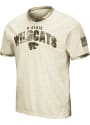 K-State Wildcats Colosseum Operation Hat Trick Camo Ringer T Shirt - Grey
