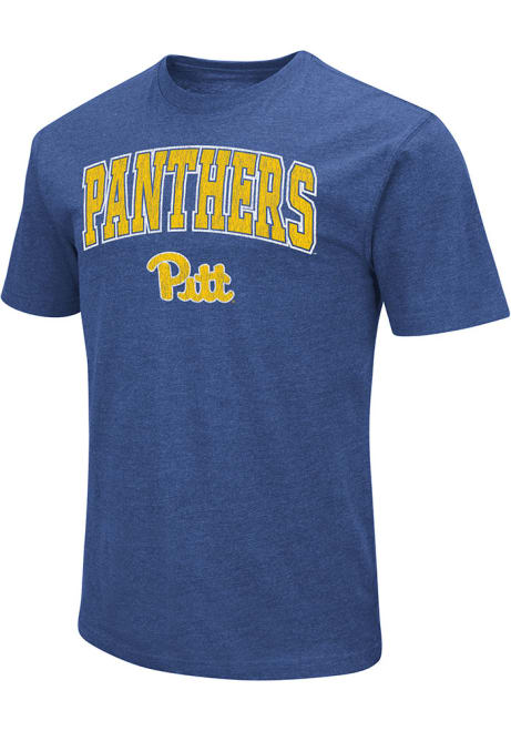 Pitt Panthers Blue Colosseum Playbook Arch Short Sleeve T Shirt