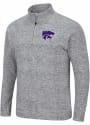 K-State Wildcats Colosseum Platinum Rule 1/4 Zip Pullover - Grey