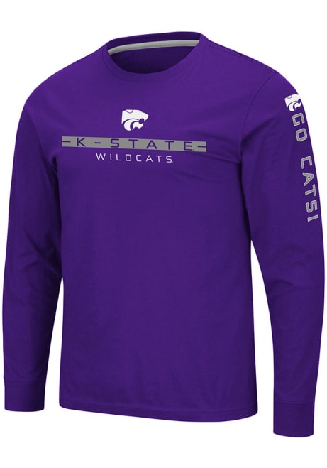 Mens K-State Wildcats Purple Colosseum Blitzgiving Tee