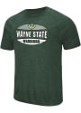 Wayne State Warriors Colosseum Jenkins T Shirt - Green
