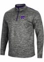 K-State Wildcats Colosseum Brooks 1/4 Zip Pullover - Charcoal
