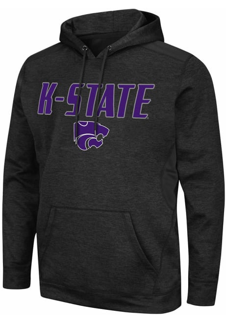 Mens K-State Wildcats Black Colosseum Showtime Long Sleeve Hoodie