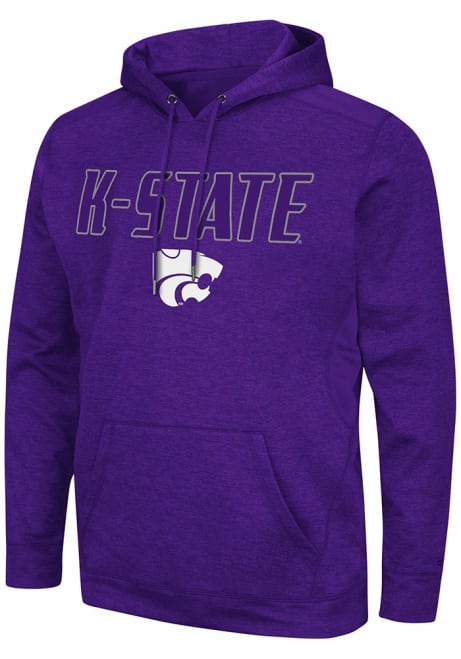 Mens K-State Wildcats Purple Colosseum Showtime Long Sleeve Hoodie