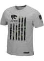 K-State Wildcats Colosseum Cartridge T Shirt - Grey