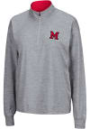 Main image for Colosseum Miami of Ohio Womens Grey Oversized 1/4 Zip Pullover