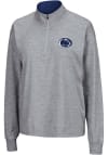 Main image for Womens Penn State Nittany Lions Grey Colosseum Oversized 1/4 Zip Pullover