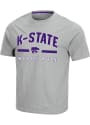 K-State Wildcats Colosseum McFly T Shirt - Grey