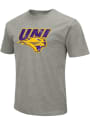 Northern Iowa Panthers Colosseum Playbook Team Logo Distressed T Shirt - Grey