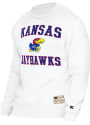 Kansas Jayhawks Colosseum Authentic Number One Crew Sweatshirt - White