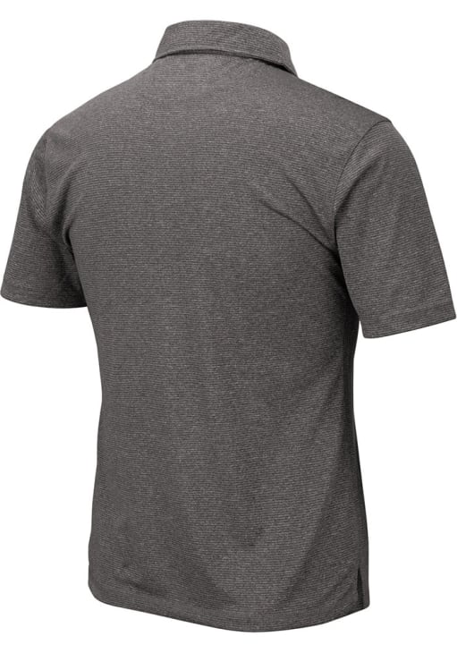 Colosseum Indiana Hoosiers Mens Charcoal Adventurer Short Sleeve Polo