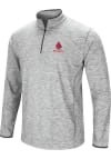Main image for Colosseum Ball State Cardinals Mens Grey Sprint Long Sleeve 1/4 Zip Pullover