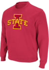 Main image for Colosseum Iowa State Cyclones Mens Cardinal Stadium Team Logo Long Sleeve Crew Sweatshirt