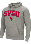 Main image for Colosseum Saginaw Valley State Cardinals Mens Grey Arch Mascot Long Sleeve Hoodie
