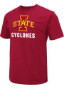 Iowa State Cyclones Colosseum Field Name Drop T Shirt - Cardinal