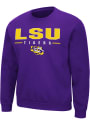 LSU Tigers Colosseum Time Machine Crew Sweatshirt - Purple