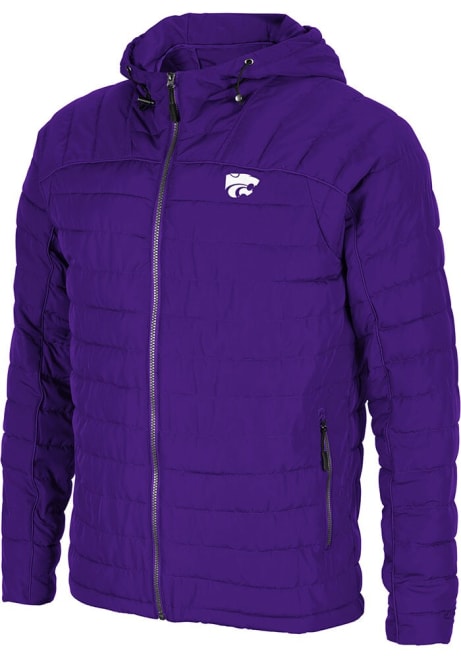 Mens K-State Wildcats Purple Colosseum Suit Up Puffer Heavyweight Jacket