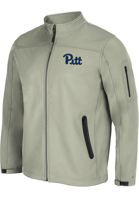 Mens Pitt Panthers Grey Colosseum Dale Full Zip Medium Weight Jacket