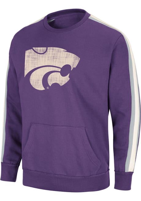 Mens K-State Wildcats Purple Colosseum Paradox Fashion Sweatshirt
