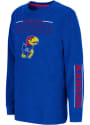 Kansas Jayhawks Youth Colosseum West T-Shirt - Blue