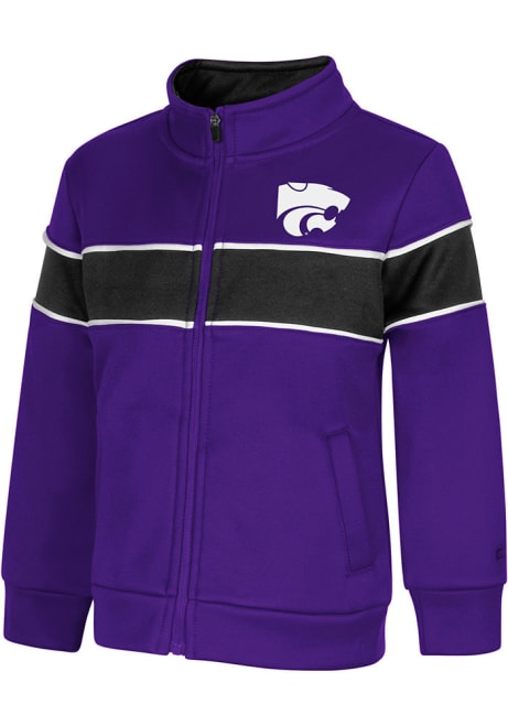 Toddler K-State Wildcats Purple Colosseum Tinman Long Sleeve Full Zip Sweatshirt