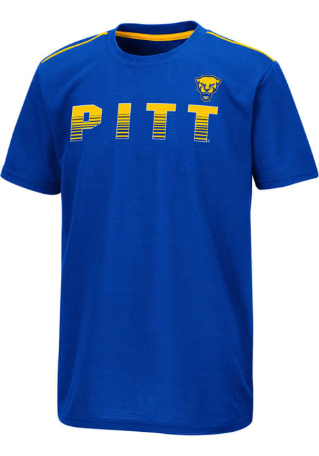 Youth Pitt Panthers Blue Colosseum Teevee Short Sleeve T-Shirt