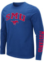 SMU Mustangs Colosseum Barkley T Shirt - Blue