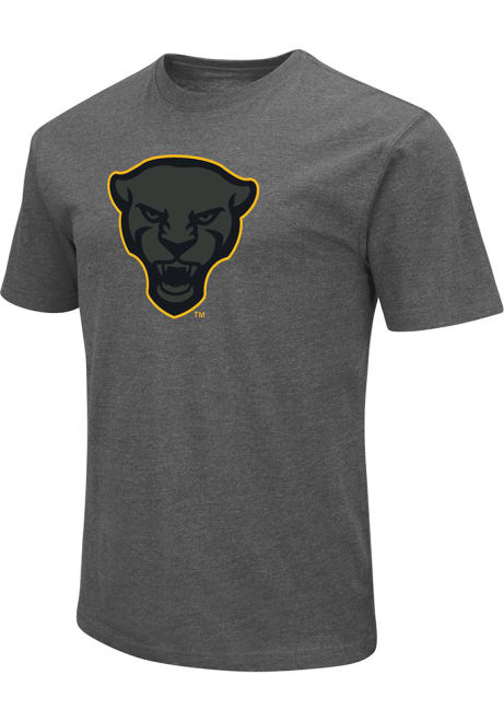 Pitt Panthers Charcoal Colosseum Playbook Tonal Logo Short Sleeve T Shirt