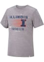 Illinois Fighting Illini Colosseum Les Triblend Fashion T Shirt - Grey