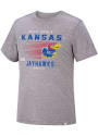 Kansas Jayhawks Colosseum Les Triblend Fashion T Shirt - Grey