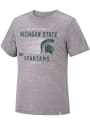 Michigan State Spartans Colosseum Les Triblend Fashion T Shirt - Grey