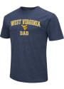 West Virginia Mountaineers Colosseum #1 Graphic Dad Fashion T Shirt - Navy Blue