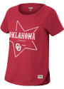 Oklahoma Sooners Womens Wrangler Western Star T-Shirt - Crimson