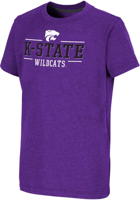 Youth K-State Wildcats Purple Colosseum Toontown Short Sleeve T-Shirt