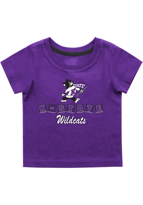 Infant K-State Wildcats Purple Colosseum Roger Short Sleeve T-Shirt