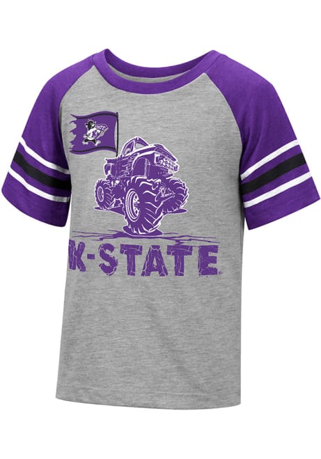 Toddler K-State Wildcats Grey Colosseum Cloverfield Short Sleeve T-Shirt