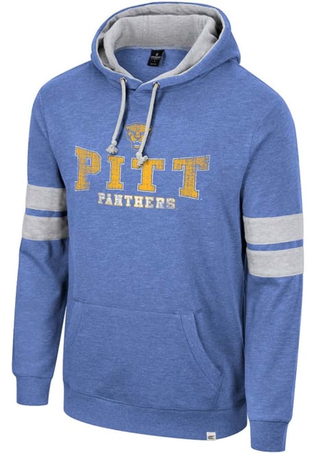 Mens Pitt Panthers Blue Colosseum Love to Hear this Hooded Sweatshirt