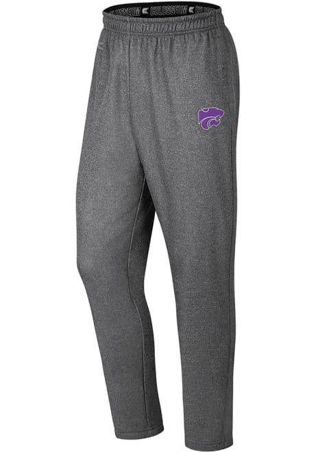 Youth K-State Wildcats Grey Colosseum Varsity Bottoms Track Pants