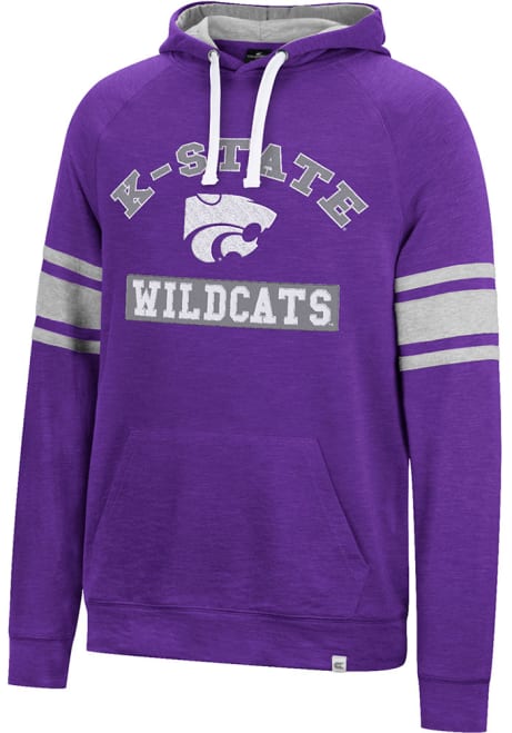 Mens K-State Wildcats Purple Colosseum Your Opinion Man Hooded Sweatshirt
