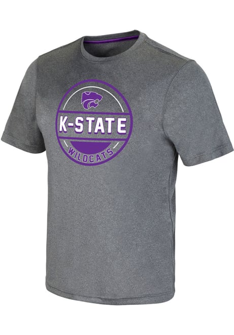 K-State Wildcats Grey Colosseum Larry Short Sleeve T Shirt