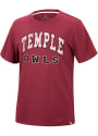 Temple Owls Colosseum Nice Marmot T Shirt - Red