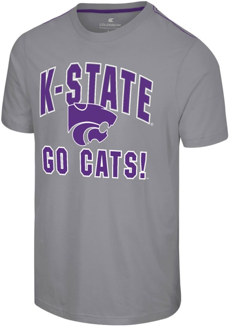 K-State Wildcats Grey Colosseum Four Barrel Short Sleeve T Shirt