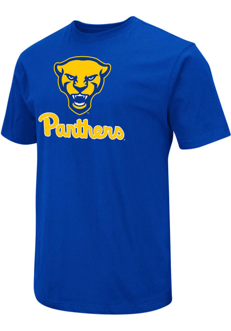 Pitt Panthers Blue Colosseum Mascot Short Sleeve T Shirt