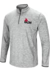 Main image for Colosseum Central Missouri Mules Mens Grey Sprint Long Sleeve 1/4 Zip Pullover