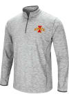 Main image for Colosseum Iowa State Cyclones Mens Grey Sprint Long Sleeve 1/4 Zip Pullover
