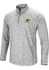 Main image for Mens Kent State Golden Flashes Grey Colosseum Sprint Qtr Zip Pullover