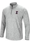 Main image for Mens Illinois Fighting Illini Grey Colosseum Sprint Qtr Zip Pullover