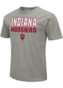Indiana Hoosiers Colosseum Flat Name T Shirt - Grey